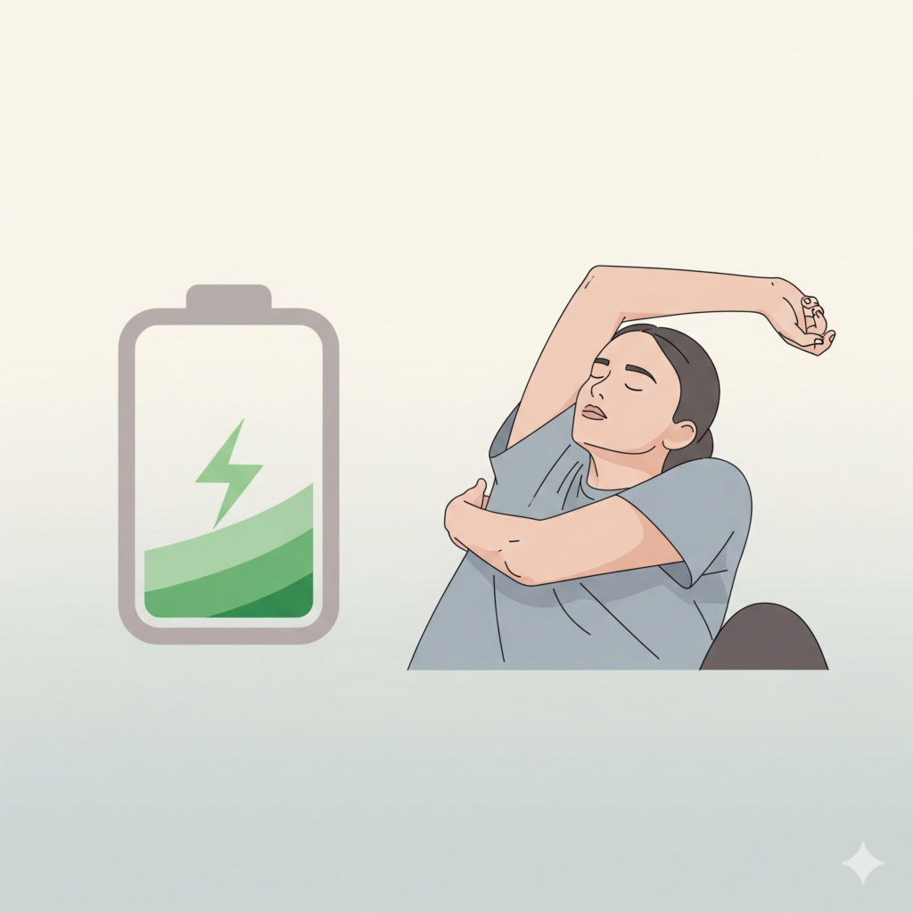 Illustration representing the relationship between energy, discipline, and sustainable productivity